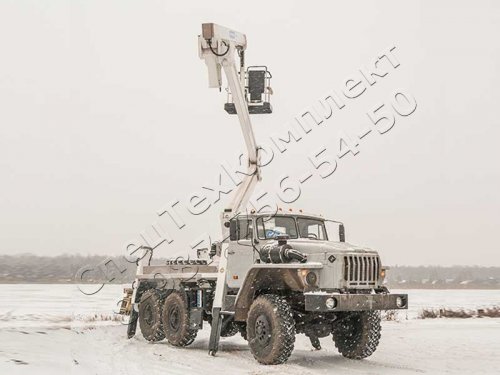 Автовышка 28м на шасси Урал 4320
